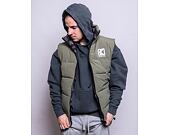Vesta Karl Kani OG Reversible Paisley Puffer Vest black/military green