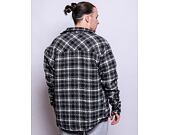 Košile Karl Kani Chest Signature Bouclé Check Shirt black/white