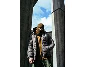 Bunda Karl Kani OG Hooded Corduroy Paisley Puffer Jacket dark taupe/ b/w