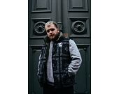 Vesta Karl Kani OG Reversible Paisley Puffer Vest black/military green