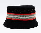 Klobouk Kangol Slick Stripe Bin Black