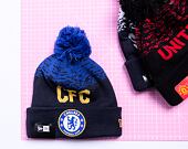 Kulich New Era Marl WordMark Beanie Chelsea FC Lion Crest Navy / Blue
