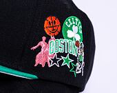 Kšiltovka Mitchell & Ness PATCH OVERLOAD SNAPBACK BOSTON CELTICS Black / Green