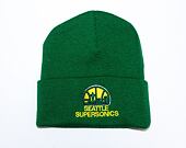 Kulich Mitchell & Ness FANDOM KNIT BEANIE HWC Seattle Supersonics KELLY GREEN