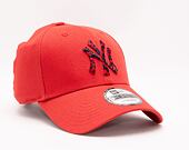 Kšiltovka New Era 9FORTY MLB Seasonal Infill  New York Yankees Alert Red/Navy