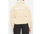 Dámská Bunda Karl Kani OG Fuzzy Corduroy Puffer Jacket off white
