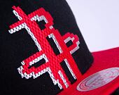 Kšiltovka Mitchell & Ness 8 BIT XL SNAPBACK HOUSTON ROCKETS Black