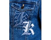 Džínová Bunda Karl Kani Old English Denim Jacket dirty blue