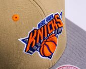 Kšiltovka Mitchell & Ness CLASSIC CANVAS SNAPBACK New York Knicks Tan