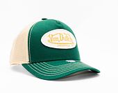 Kšiltovka Von Dutch Boston Trucker Cotton Twill Green/Tan