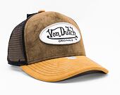 Kšiltovka Von Dutch Boston Trucker Imi Suede Khaki/Black