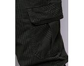 Kalhoty Urban Classics AOP Glencheck Cargo Jog Pants Olive