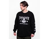 Triko HUF × Thrasher Monteray Longsleeve Black