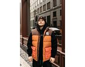 Vesta Karl Kani OG Block Puffer Vest dark orange/sand/brown