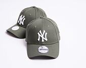 Kšiltovka New Era - MLB Essential 9FORTY - NY Yankees - New Olive / White