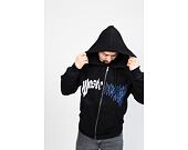 Mikina Wasted Paris Hoodie Zip Dark Pitcher - Black