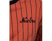 Triko New Era Pinstripe Oversized Tee Redwood / Black