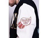 Bunda New Era Heritage Patch Varsity Jacket Navy / Off White