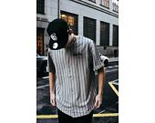Triko New Era Pinstripe Jersey Heather Gray / Black