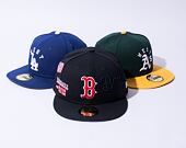 Kšiltovka New Era 59FIFTY MLB Script 5 Boston Red Sox Navy / Red