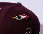 Kšiltovka New Era 59FIFTY MLB WS Sidepatch Trail Mix Oakland Athletics Frosted Burgundy