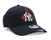 Kšiltovka New Era 9FORTY MLB Flower New York Yankees Navy