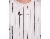 Triko Karl Kani Small Signature Pinstripe Tee light sand/black