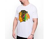 Triko Mitchell & Ness NHL Team Logo Tee Chicago Blackhawks White