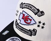 Kšiltovka New Era 9FIFTY Low Profile NFL22 Super Bowl LVII Champions Kansas City Chiefs Off-White