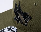 Kšiltovka '47 Brand NHL San Jose Sharks Ballpark Camo CAPTAIN Sandalwood