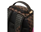 Batoh Sprayground Pink Drip Brown Check DLX Backpack