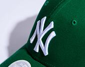 Dámská Kšiltovka New Era 9FORTY Womens MLB League Essential New York Yankees Kelly Green / White