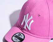 Dětská Kšiltovka New Era 9FORTY Kids MLB League Essential New York Yankees Wild Rose Pink / White