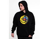 Mikina s kapucí Market Smiley Conflicted Hoodie Black