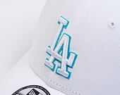 Kšiltovka New Era 9FORTY MLB Neon Outline Los Angeles Dodgers White / Neon Blue