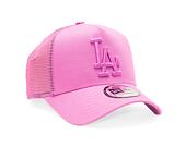 Dětská Kšiltovka New Era 9FORTY Kids A-Frame Trucker MLB Tonal Mesh Los Angeles Dodgers Wild Rose Pi