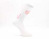 Ponožky Karl Kani Signature Flower 3-Pack Socks white/sand/pink