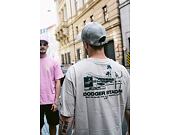 Triko New Era MLB Stadium Graphic Oversized Tee Los Angeles Dodgers Stone / Navy