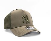 Kšiltovka New Era 9FORTY A-Frame Trucker MLB Tech Ripstop Trucker New York Yankees New Olive