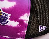 Kšiltovka New Era 9FORTY A-Frame Trucker NBA Cloud All Over Print Trucker Los Angeles Lakers Purple