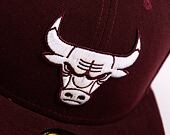 Kšiltovka New Era 59FIFTY League Basic NBA Chicago Bulls Maroon / White