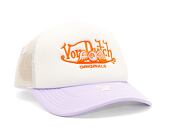 Kšiltovka Von Dutch Trucker Soro Foam Lilac/White