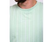 Triko Karl Kani Small Signature Pinstripe Tee light mint/white