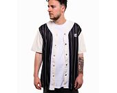 Dres Karl Kani Og Block Pinstripe Baseball Shirt black/off white