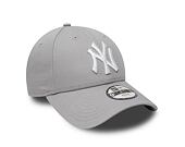 Dětská kšiltovka New Era 9FORTY Kids MLB League Basic New York Yankees - Grey / White