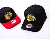 Kšiltovka Mitchell & Ness NHL Team Logo Hc Cr Snapback Blackhawks Black