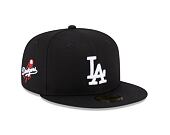 Kšiltovka New Era 59FIFTY MLB Team Side Patch Los Angeles Dodgers Black / White
