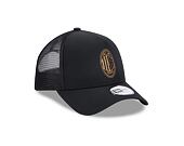 Kšiltovka New Era 9FORTY A-Frame Trucker Black Gold AC Milan Black Black