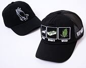 Kšiltovka RIP N DIP Pussy Money Weed Trucker Hat (Black) RND10127
