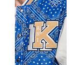 Bunda Karl Kani Retro Patch Paisley Block College sand/blue/off white